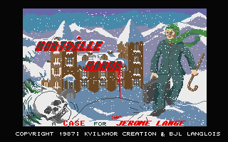 Mortville Manor title screen for Atari ST